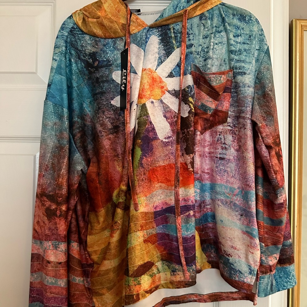 Lily by Firmiana hooded colorful jacket